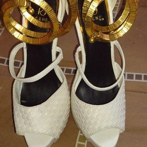 Creme scene stillettos